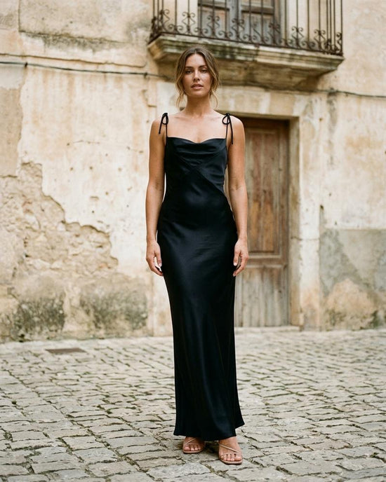 Macys Wear - Radar | Drapiert Satinartig Kleid Damen