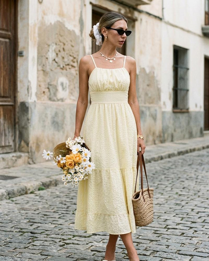 Macys Wear - Maren | Ärmelloses Strukturiertes Kleid Damen