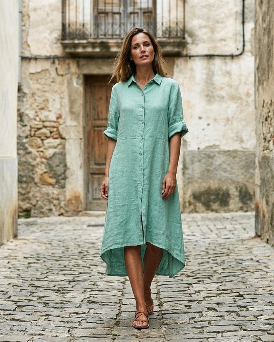 Macys Wear - Nosin | Geknöpftes Asymmetrisches Kleid Damen
