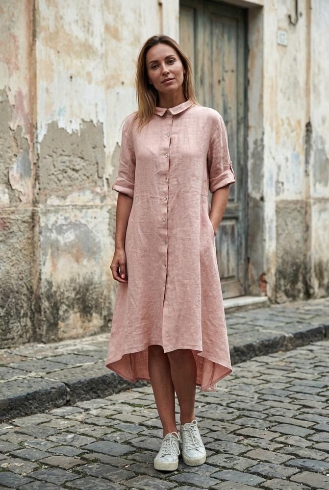 Macys Wear - Nosin | Geknöpftes Asymmetrisches Kleid Damen