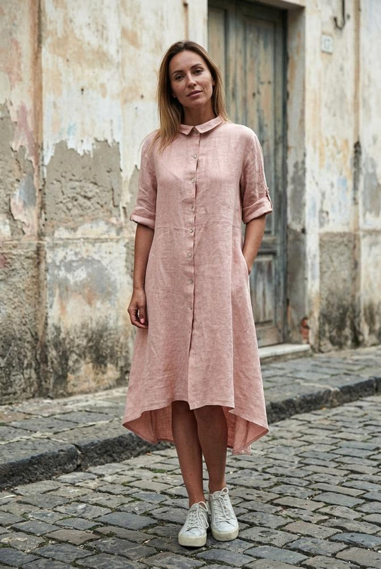 Macys Wear - Nosin | Geknöpftes Asymmetrisches Kleid Damen