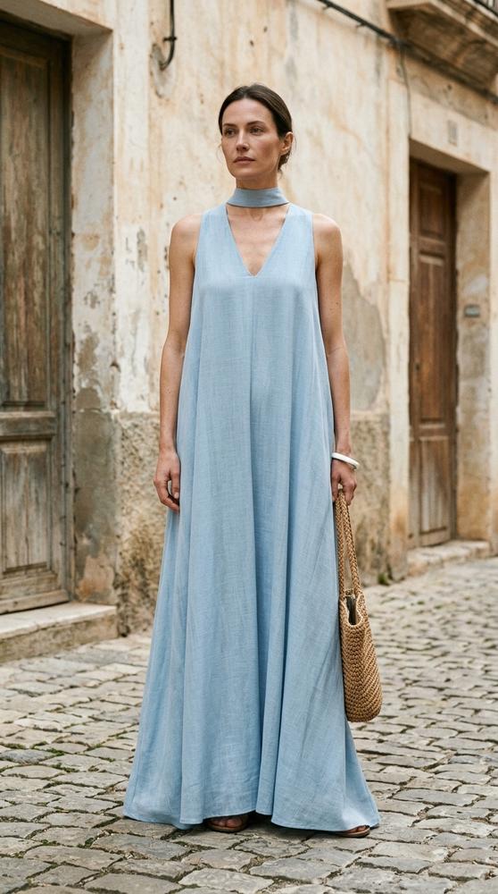 Macys Wear - Nekar | Ärmellos Ausgestellt Kleid Damen