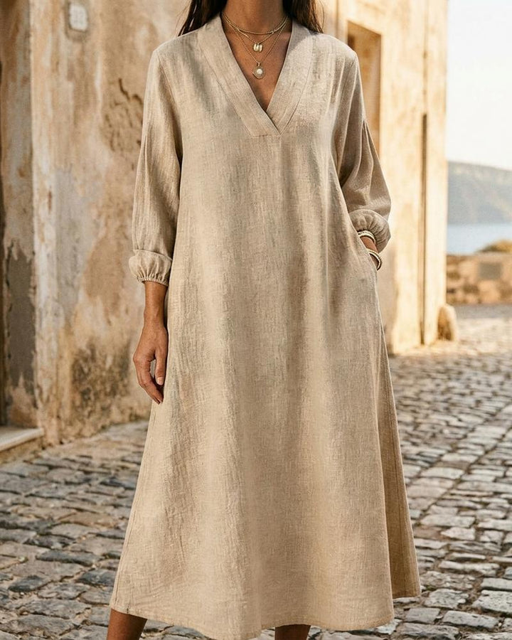 Macys Wear - Valom | Langärmlig Locker Kleid Damen