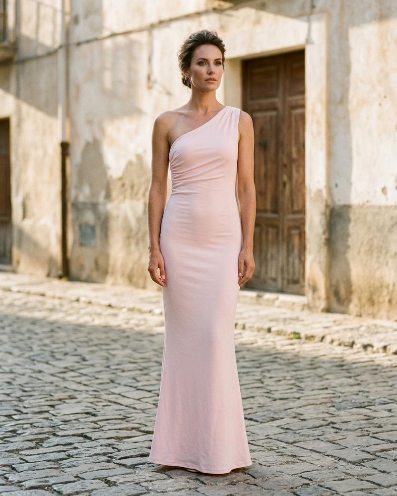 Macys Wear - Arlor | Einschultriges Figurbetontes Kleid Damen