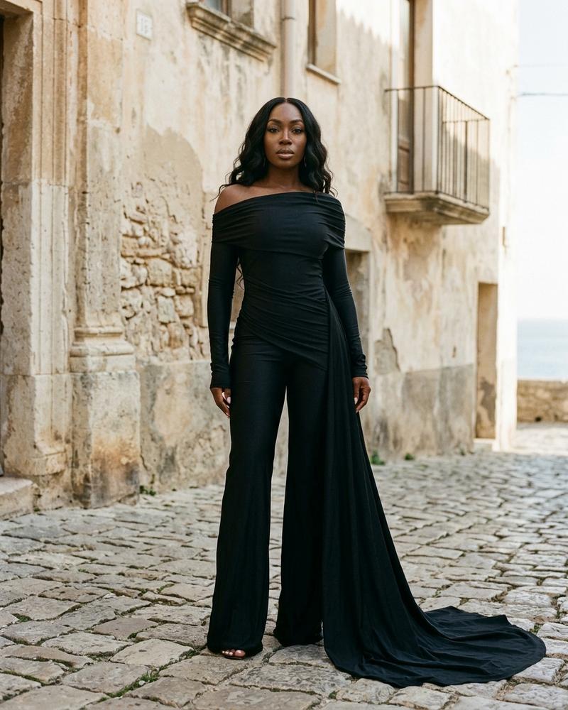 Macys Wear - Yomer | Asymmetrischer Langärmliger Anzug Damen