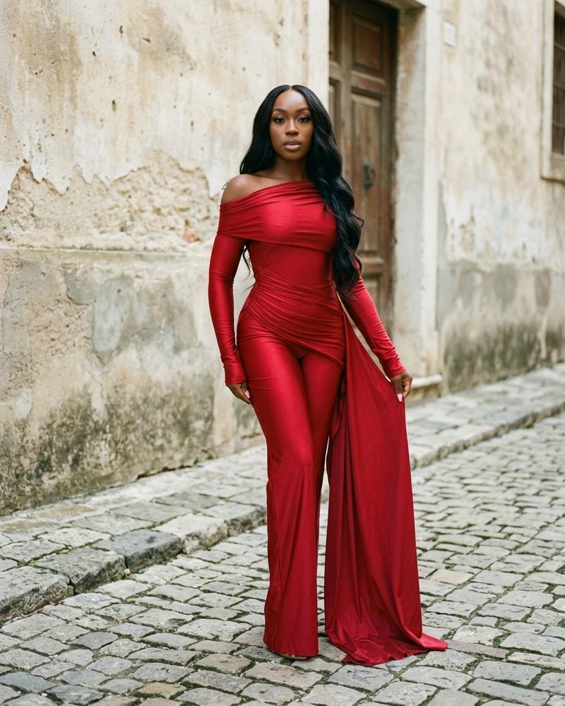 Macys Wear - Yomer | Asymmetrischer Langärmliger Anzug Damen