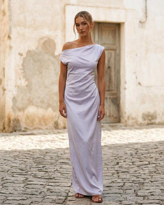 Macys Wear - Comel | Asymmetrisches Drapiertes Kleid Damen
