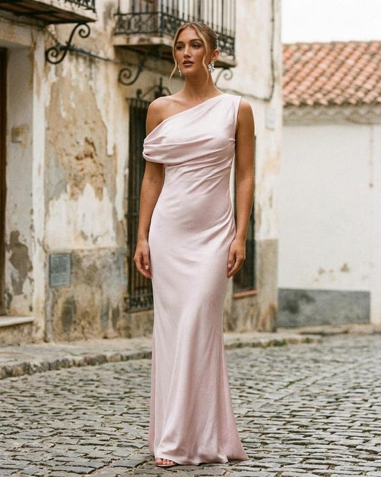 Macys Wear - Comel | Asymmetrisches Drapiertes Kleid Damen
