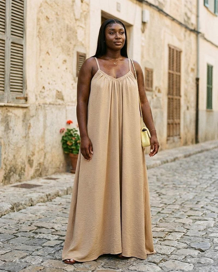 Macys Wear - Niser | Bodenlang Ärmellos Kleid Damen