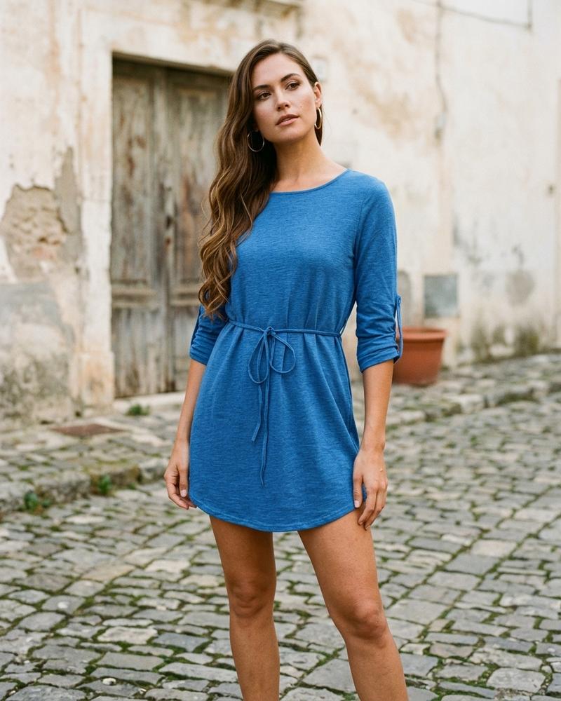 Macys Wear - Vital | Tailliertes Langärmliges Kleid Damen