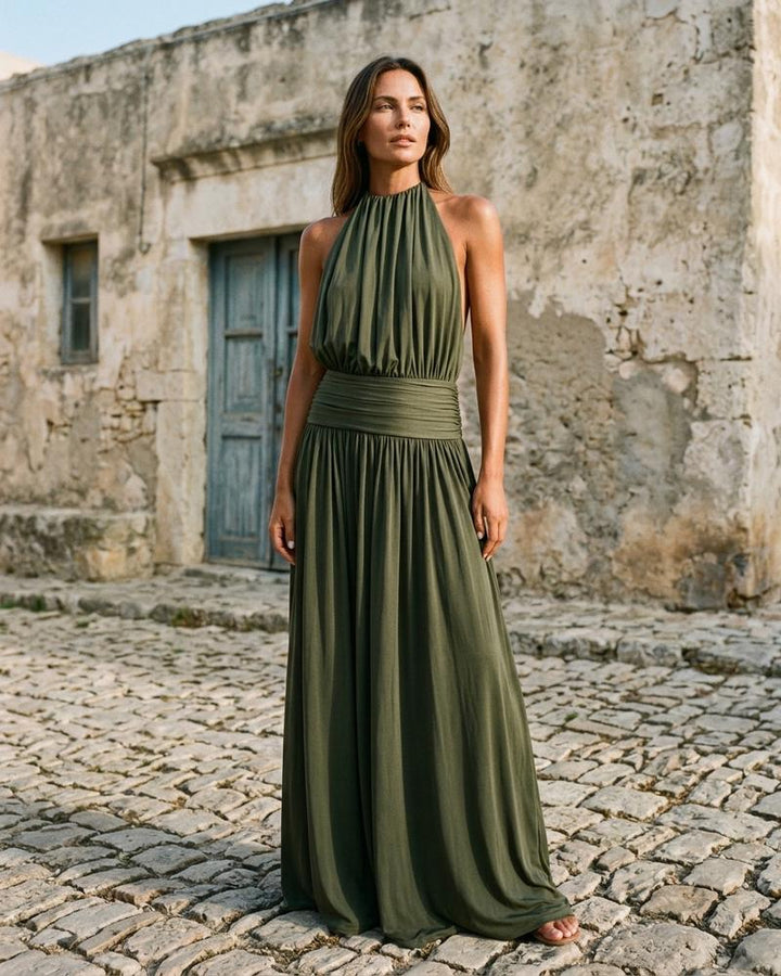 Macys Wear - Zerel | Ärmellos Gerafft Kleid Damen