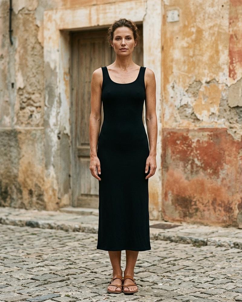 Macys Wear - Nirel | Ärmellos Körperbetont Kleid Damen