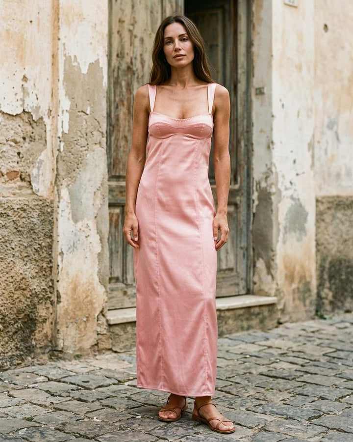 Macys Wear - Kerev | Ärmellos Tailliert Kleid Damen