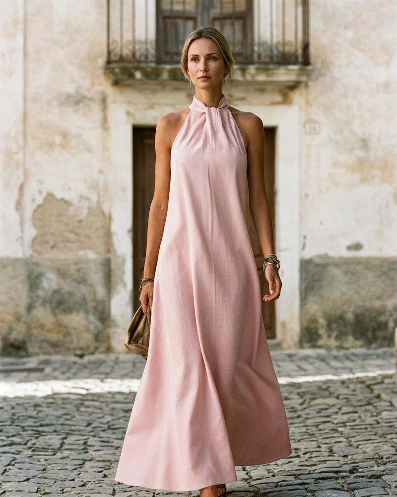 Macys Wear - Elsan | Ärmellos Lang Kleid Damen
