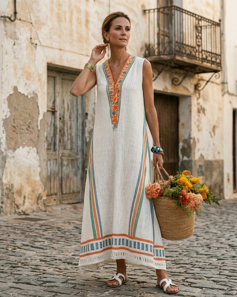 Macys Wear - Losan | Ärmelloses Besticktes Kleid Damen
