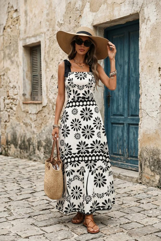 Macys Wear - Kasel | Ärmellos Gemustert Kleid Damen