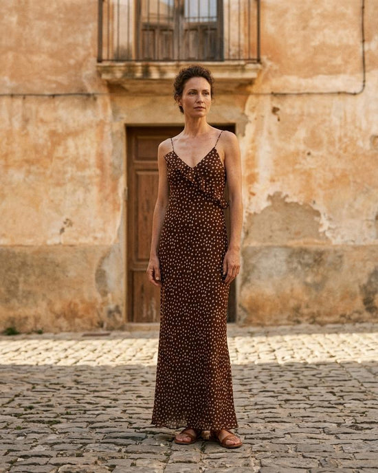 Macys Wear - Tisen | Gepunktet Gerüscht Kleid Damen