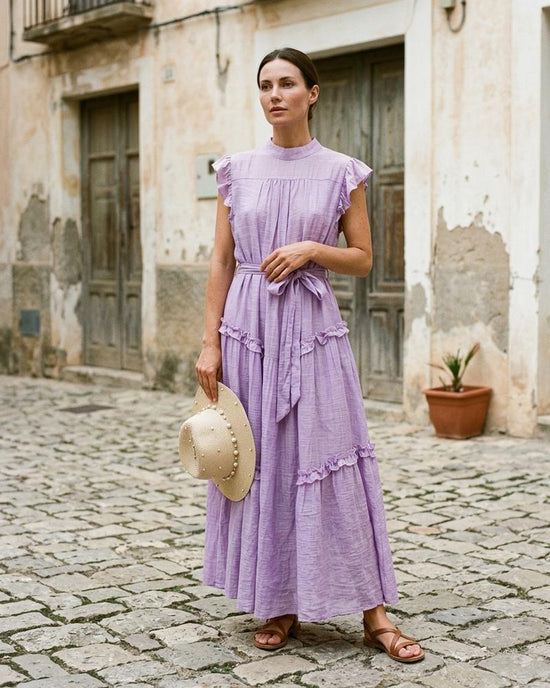 Macys Wear - Codar | Tailliert Gerüscht Kleid Damen