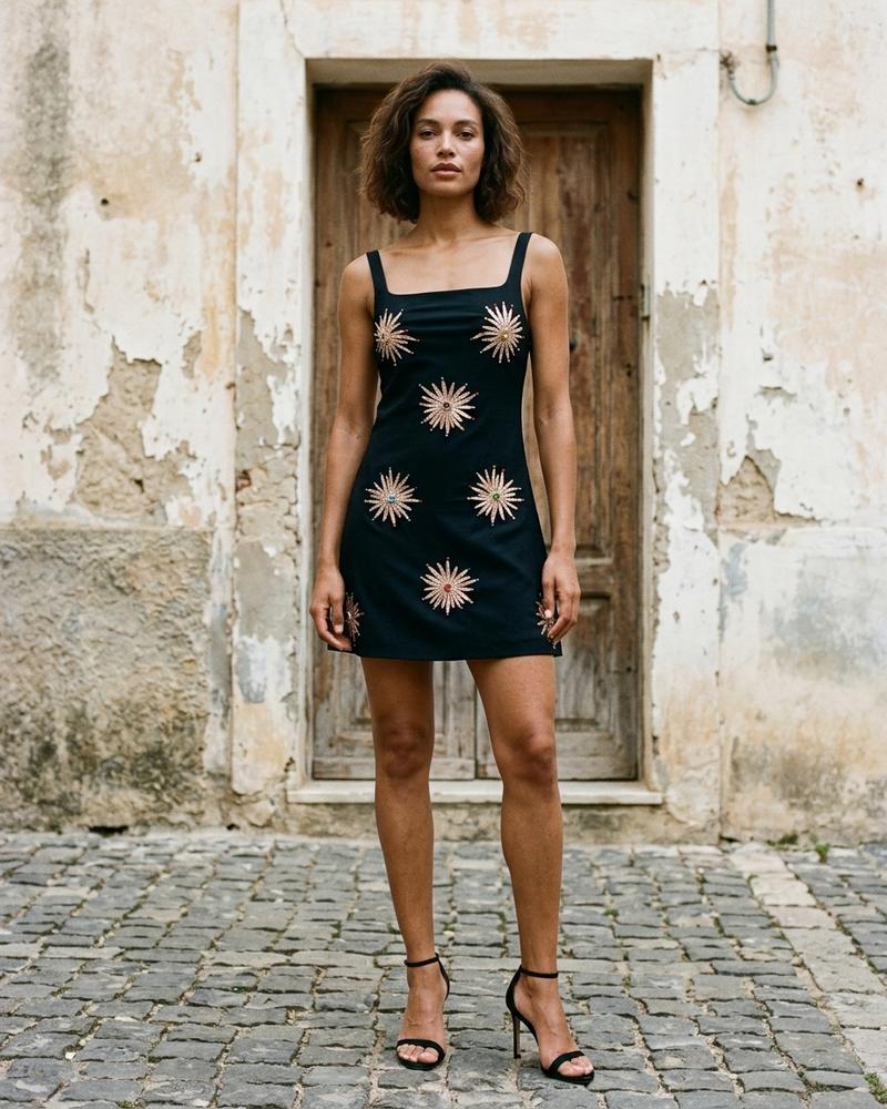 Macys Wear - Masel | Ärmellos Verziert Kleid Damen