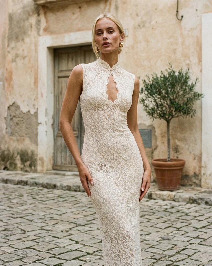 Macys Wear - Aldan | Ärmellos Transparent Kleid Damen