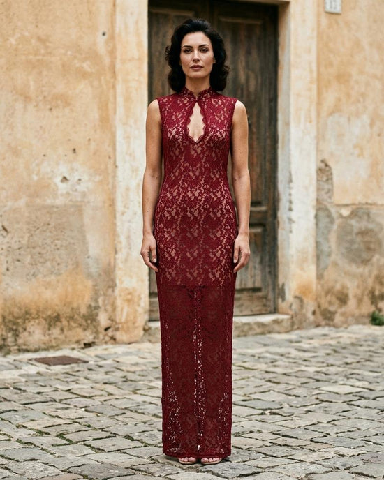 Macys Wear - Aldan | Ärmellos Transparent Kleid Damen