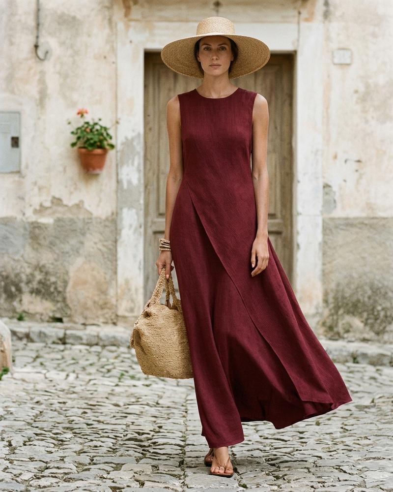 Macys Wear - Lenav | Ärmelloses Asymmetrisches Kleid Damen