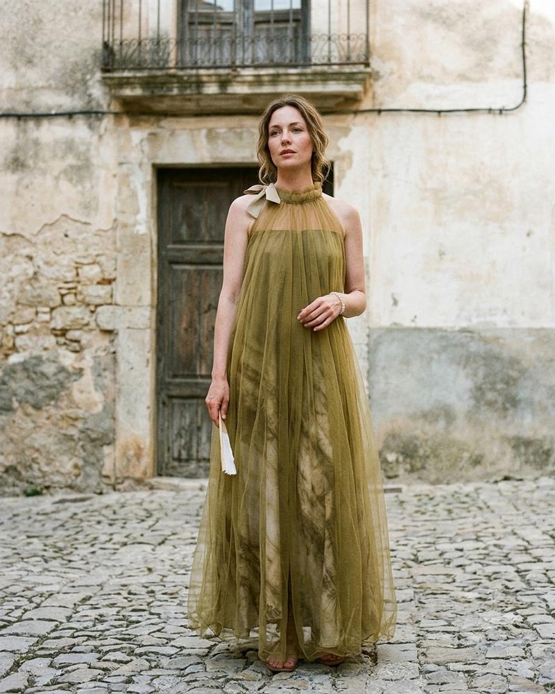 Macys Wear - Vinor | Transparentes Ärmelloses Kleid Damen