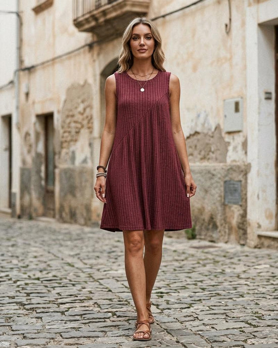 Macys Wear - Lydan | Ärmellos Gerippt Kleid Damen
