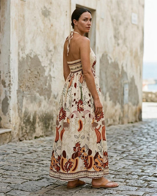 Macys Wear - Veram | Ärmellos Gemustert Kleid Damen