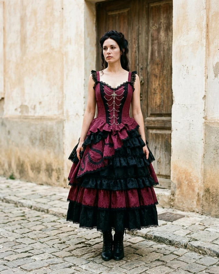 Macys Wear - Nisin | Ärmelloses Gerüschtes Kleid Damen