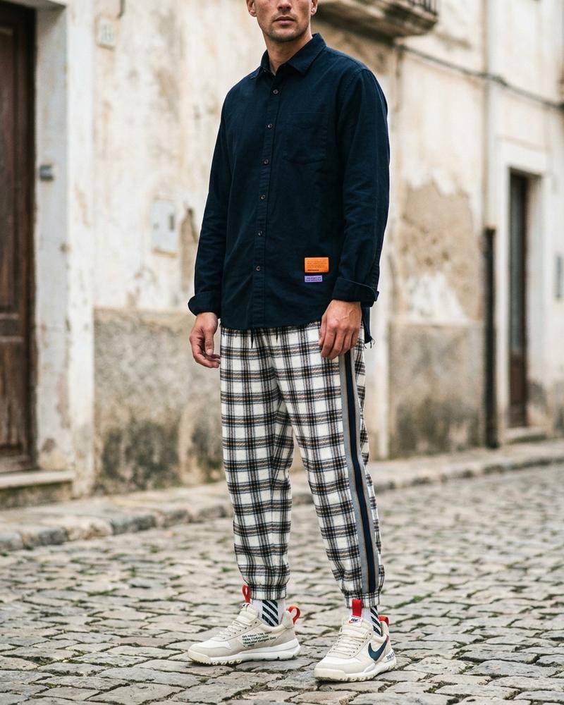 Macys Wear - Tator | Kariert Elastisch Hose Unisex