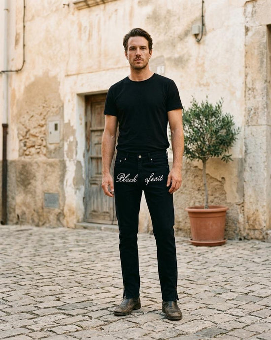 Macys Wear - Zelen | Bestickt Enganliegend Hose Unisex