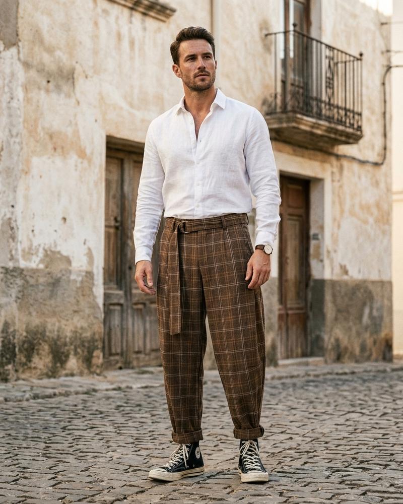 Macys Wear - Zaram | Gefütterte Karo Hose Herren
