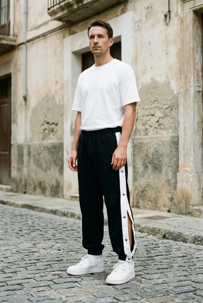 Macys Wear - Comin | Kontrastierende Geknöpfte Hose Unisex