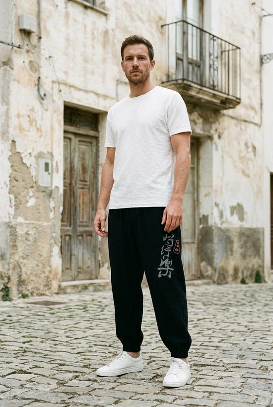Macys Wear - Leren | Locker Geschnittene Bedruckte Hose Herren