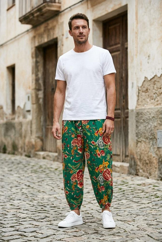 Macys Wear - Varen | Geblümt Elastisch Hose Herren
