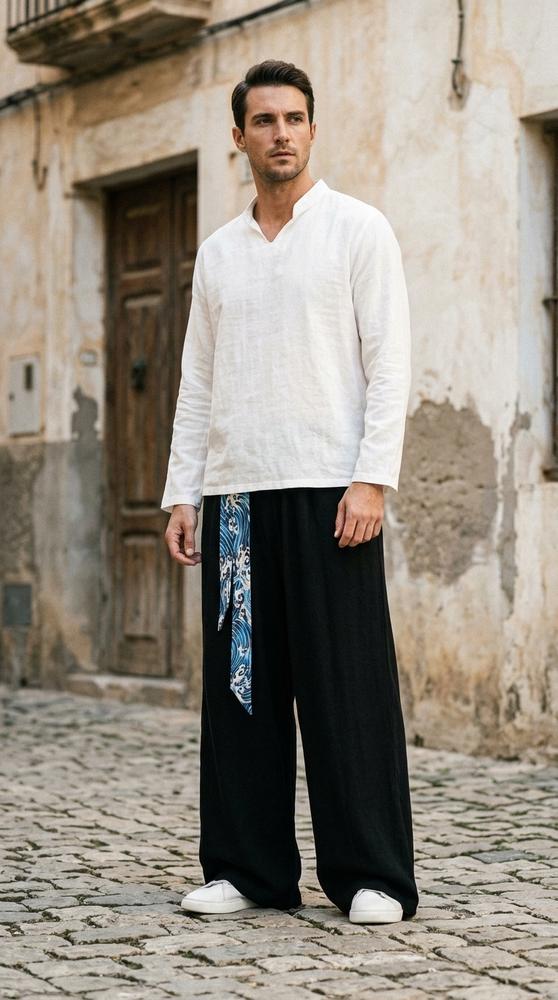 Macys Wear - Niran | Weitgeschnittene Gebundene Hose Unisex