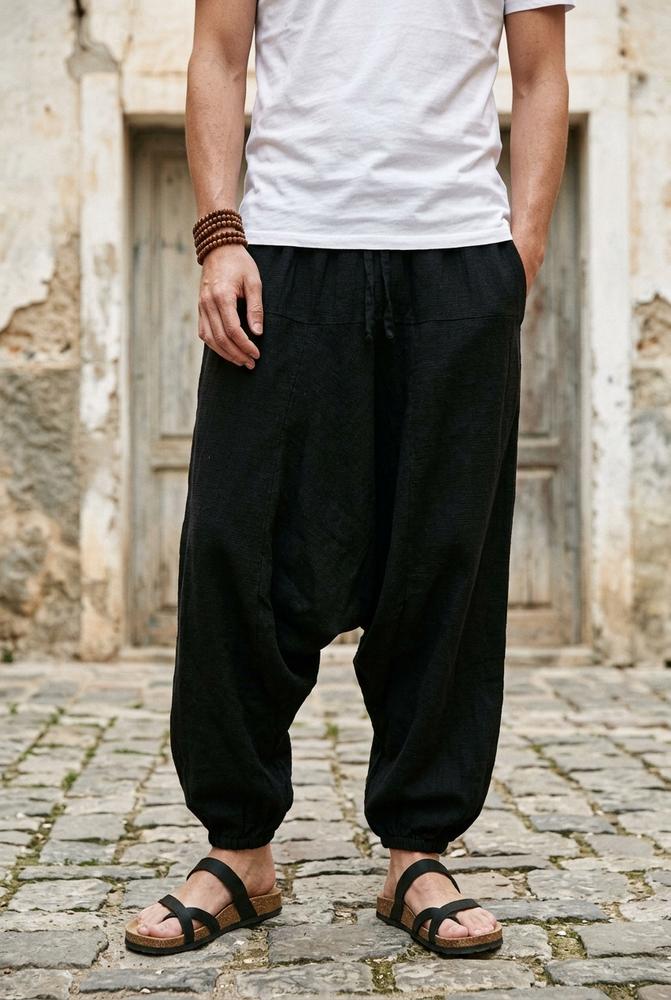 Macys Wear - Ellan | Tiefgeschnittene Baumwoll Hose Unisex