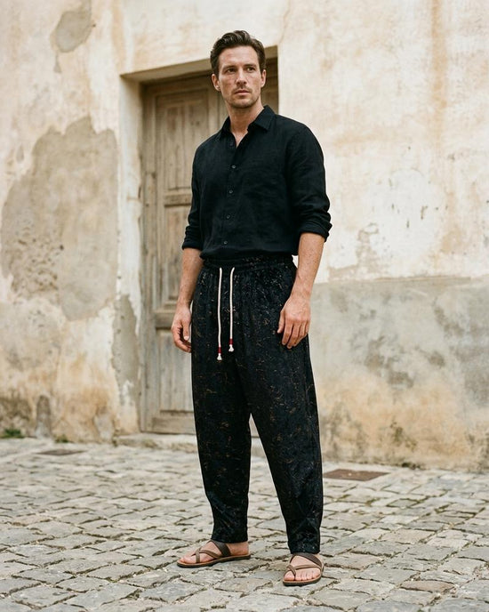 Macys Wear - Arlev | Marmoriert Locker Geschnitten Hose Unisex