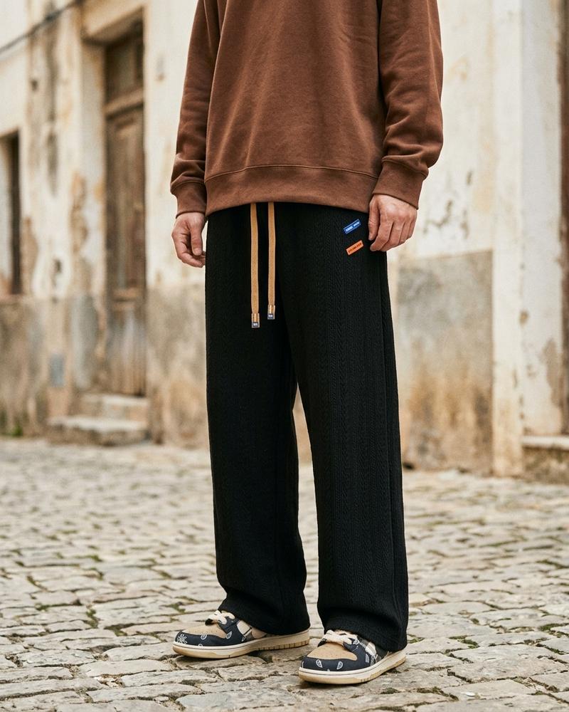 Macys Wear - Coken | Weit Geschnittene Strukturierte Hose Unisex