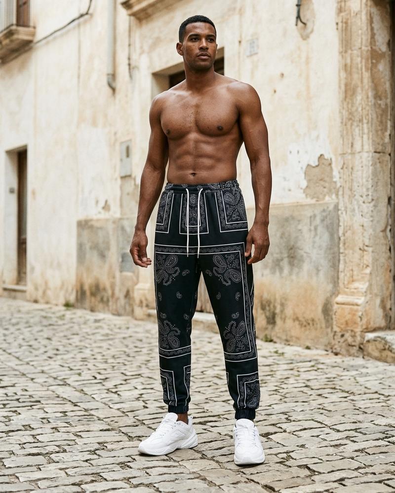 Macys Wear - Nomer | Gemustert Schmal Zulaufend Hose Herren