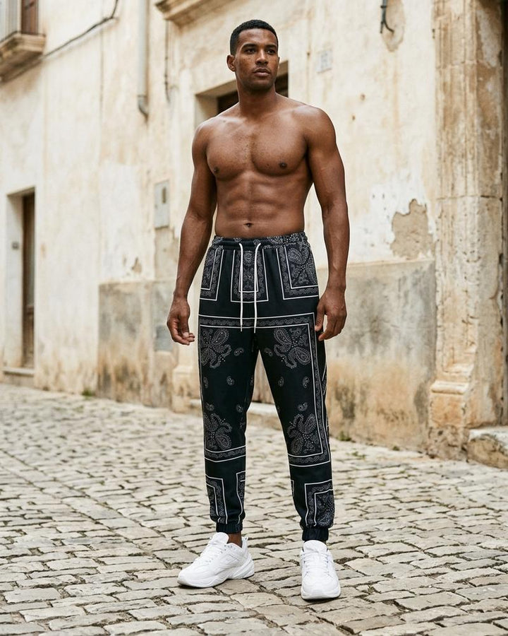 Macys Wear - Nomer | Gemustert Schmal Zulaufend Hose Herren
