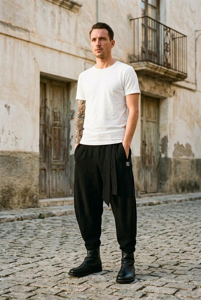 Macys Wear - Lamor | Tiefgeschnitten Zulaufend Hose Herren