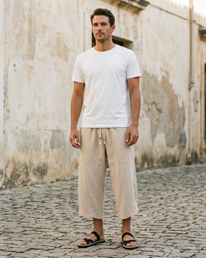Macys Wear - Vamin | Locker Geschnittene Leinen Hose Unisex