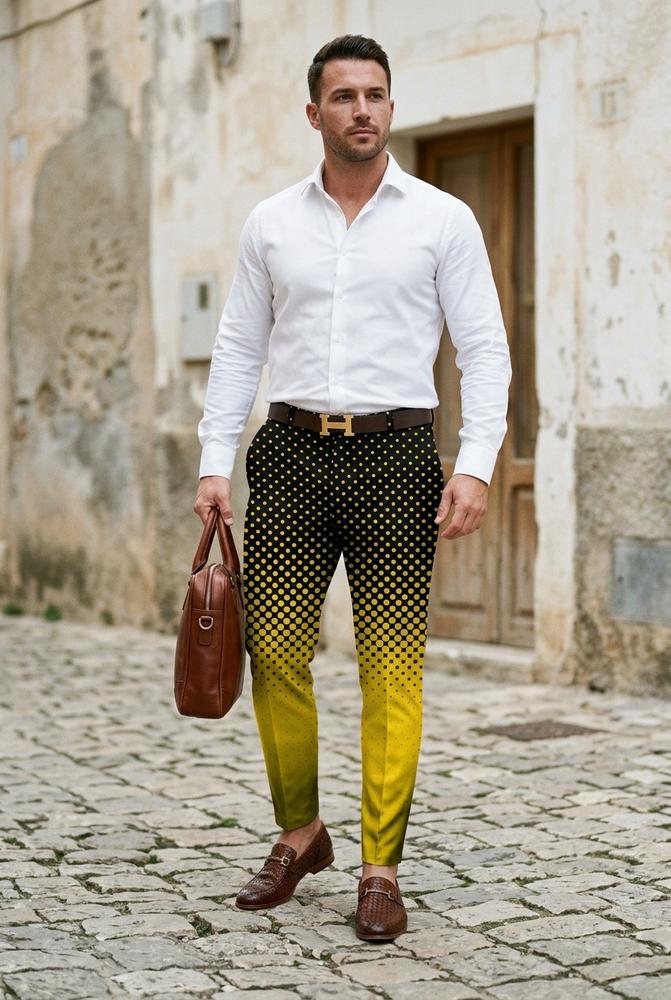 Macys Wear - Alser | Gepunktete Schmale Hose Herren