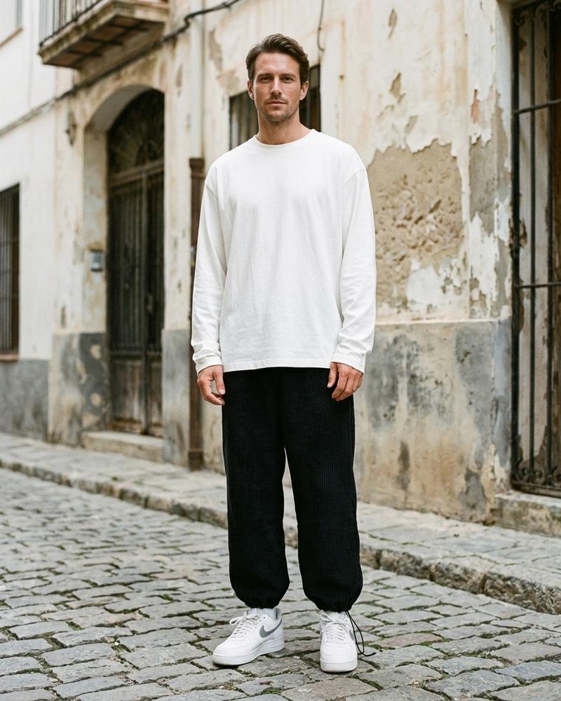 Macys Wear - Lasol | Gerippt Weit Geschnitten Hose Unisex