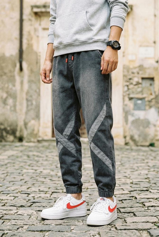 Macys Wear - Catir | Konische Gepatchte Hose Herren