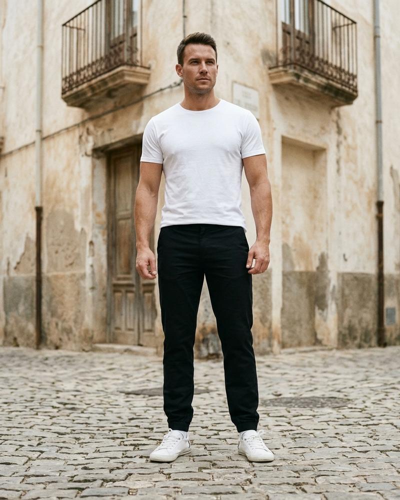 Macys Wear - Lavel | Schmal Geschnittene Einfarbige Hose Herren