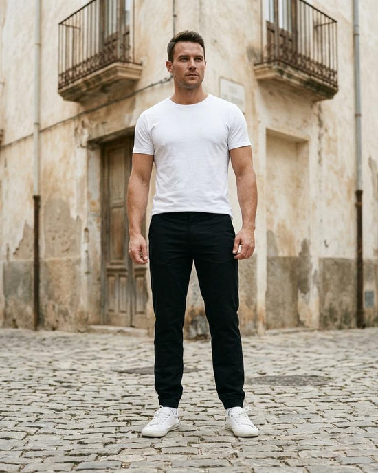 Macys Wear - Lavel | Schmal Geschnittene Einfarbige Hose Herren