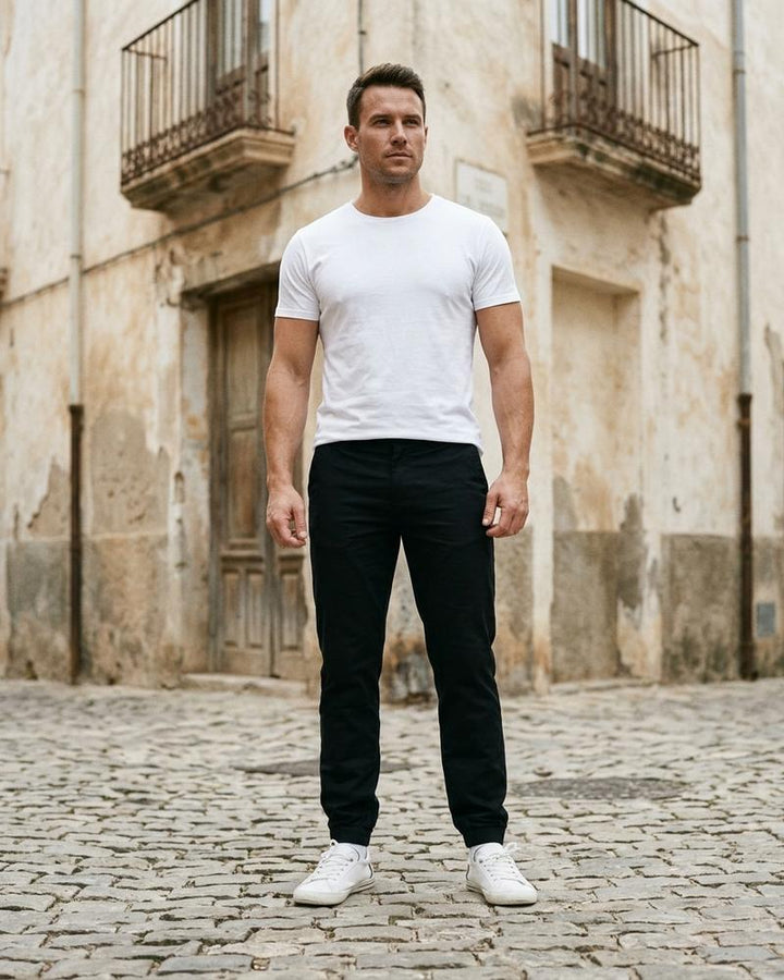 Macys Wear - Lavel | Schmal Geschnittene Einfarbige Hose Herren